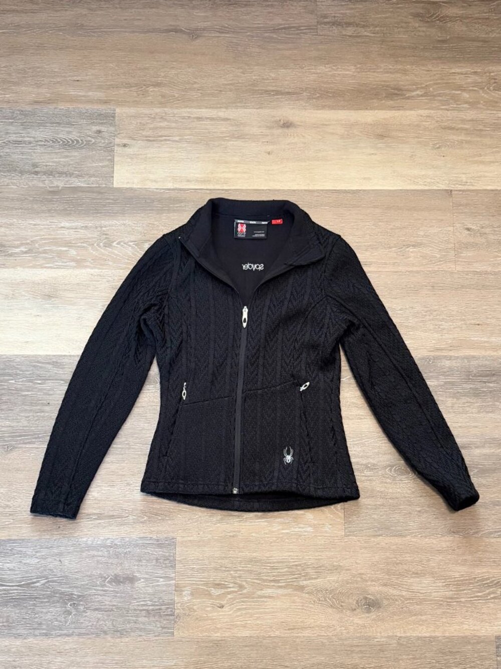 Spyder Sweater Jacket women's, size small, black